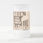 Bière avec votre déjeuner tasse à café