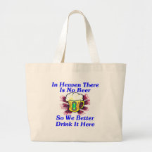 Bière dans le ciel sacs en toile