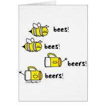 Bières de bières d'abeilles d'abeilles ! cartes