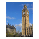 Big Ben et la carte postale d'oeil de Londres