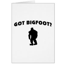 Bigfoot obtenu ? carte de vœux