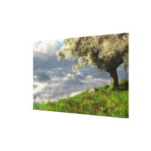 Bij het Verpakte Canvas van de Wereld van de Rand  Stretched Canvas Print