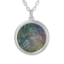 Bijewastekeningprint op ketting