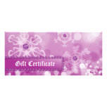 Bijoux de neige de rose de spa de certificat-prime doubles cartes