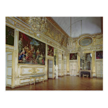 Binnenland van de Salon DE l'Oeil DE Boeuf Wens Kaart