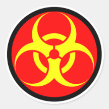 biohazard ronde stickers