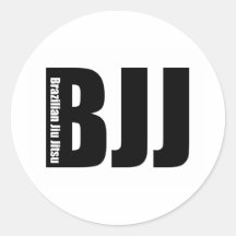 BJJ - Braziliaanse Jiu Jitsu Ronde Stickers