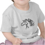 Black horse t-shirt