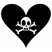 BlackHeartSkull200