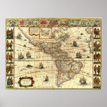 Blaeu Amérique Posters