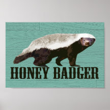 Blaireau de miel rustique frais posters