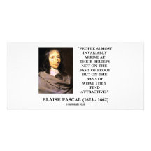 Blaise Pascal arrivent à la base de croyances attr Carte Avec Photo