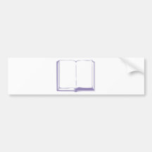 Blanc affectueux de lila de bible autocollant pour voiture