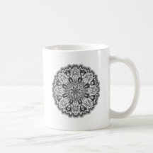 Blanc de flocon de neige tasses à café