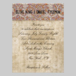 Blanc de hibou sage et invitation floraux de maria invitations