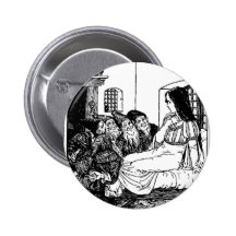 blanc de neige badge avec épingle