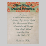 Blanc fleuri et damassé Weddi            fleuri de invitations