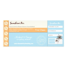 Blanc orange bleu de faire-part de mariage de cart