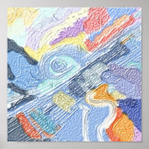 Blau guitare affiches