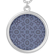 Blauw abstract patroon sieraden
