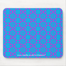 Blauw BloemenOntwerp Mousemat Muis Mat
