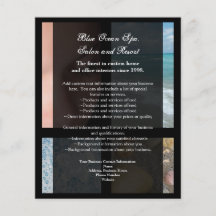 Blauw en het Black Luxury Spa Thema van de Toevluc Fullcolor Folder