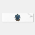 blauw honkbal player2 bumpersticker