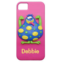 Blauw Monster iPhone 5 Hoesjes