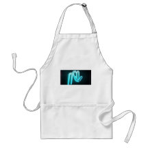 Blauw Neon Schort