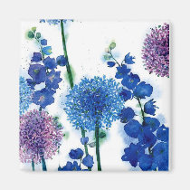 Blauw Onkruid magneten