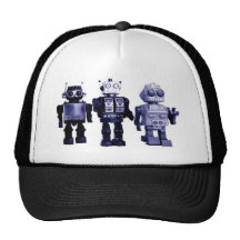blauw robotspet