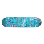 blauw t-shirthuis skate decks