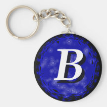 Blauwe B Sleutelhangers