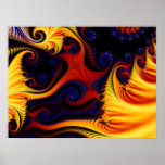 Blauwe Brand 1 Posters