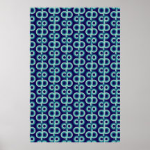 Blauwe cirkels posters