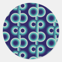 Blauwe cirkels sticker