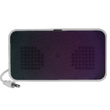 Blauwe en paarse techno reis speaker