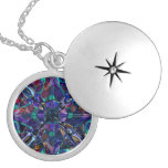 Blauwe Fractal van de Caleidoscoop Sieraden