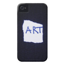 (BLAUWE) KUNST iPhone 4 HOESJE