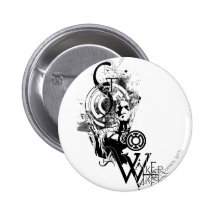 Blauwe Lantaarn Grafische 2 Speldbuttons