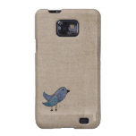 Blauwe Vogel Galaxy SII Hoesjes
