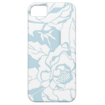 Blauwe Witte BloemeniPhone 5 van de Kunst van de L iPhone 5 Case