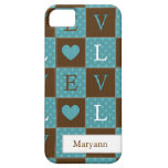 Blauwgroen iPhone 5 van de Liefde Geval Case-Mate iPhone 5 Hoesje