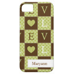 Blauwgroen iPhone 5 van de Liefde Geval iPhone 5 Case