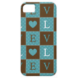 Blauwgroen iPhone 5 van de Liefde non-Personalized iPhone 5 Case