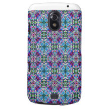 Blauwgroen Paars Abstract Patroon Galaxy Nexus Case