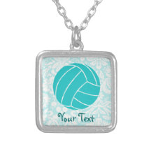 Blauwgroen Volleyball Persoonlijke Sieraden