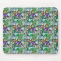Blauwgroene Paarse Dagen Mousepad Muis Matten