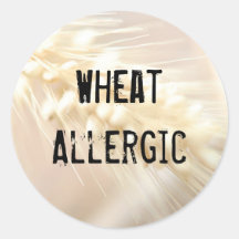 Blé allergique adhésif rond