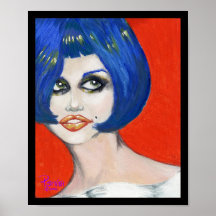 Bleu Affiche